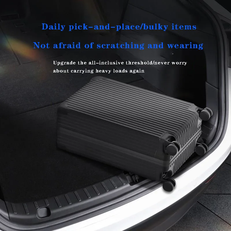 

Для Tesla Model Y 2024 2023 2022, защита порога багажника, пластина из ТПЭ, защита загрузки обуви, боковая вставка, отделка