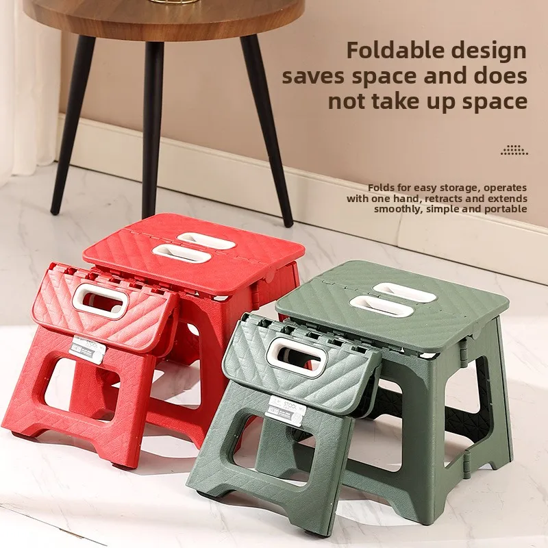 2025 portable folding stool thickened plastic saddle chair new adult children outdoor activities and fishing gift party discount