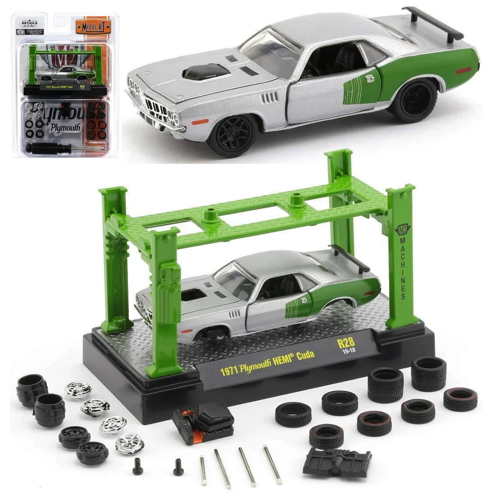 M2 Machine 1:64 Alloy Model Car Pickup Truck Volkswagen van Pot Truck Collection Volkswagen Chevrolet Dodge Camaro GMC Cadillac