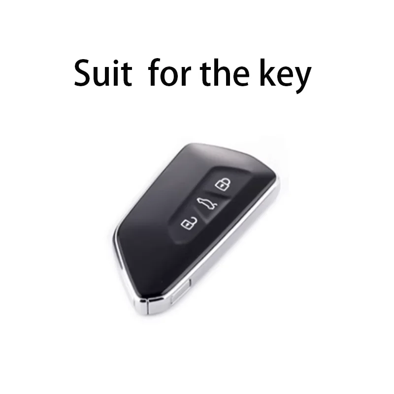 Transparent Black Soft TPU For Volkswagen Golf 8 MK8 ID 4 ID.3 Skoda A8 Octavia Formentor Tarraco Car Key Case Cover Holder Fob
