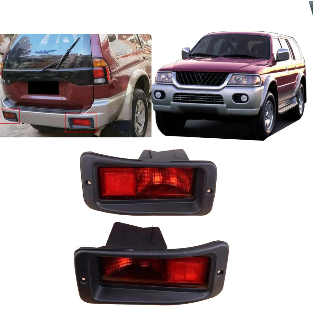 1 Piece Rear Bumper Lamp with Bulb for Pajero Sport K90 MR465017 Back Fog Lamp for Montero Sport Rear Lights for Nativa L or R