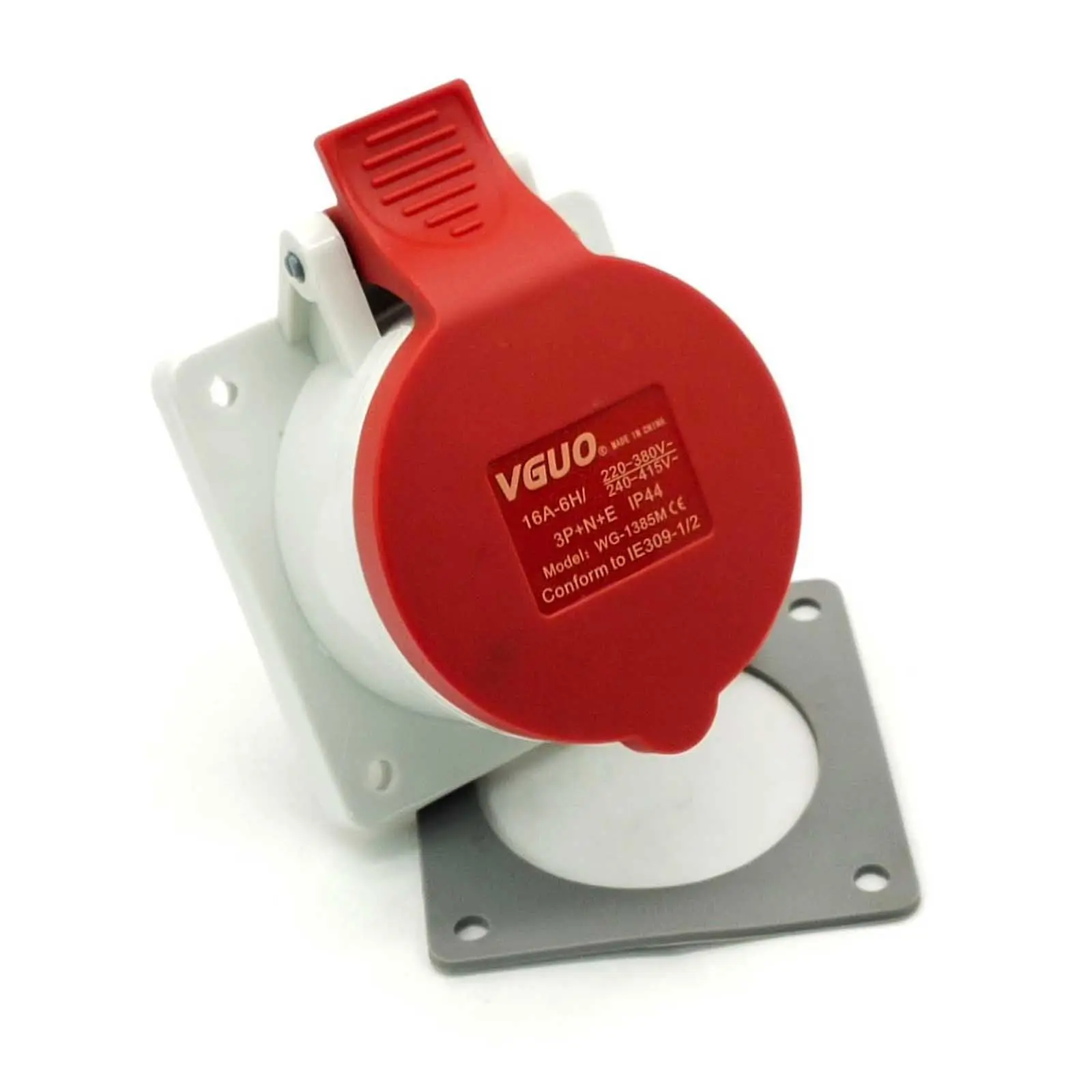 IEC60309 Waterproof Industrial CEE Connector Socket 5Pin 16A 380V-415V 3P+E+N IP44