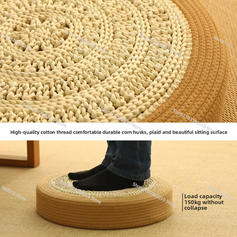 on the ground futon lazy seat cushion tatami ball Pu carpet seat pier balcony reading seat cushion kneeling