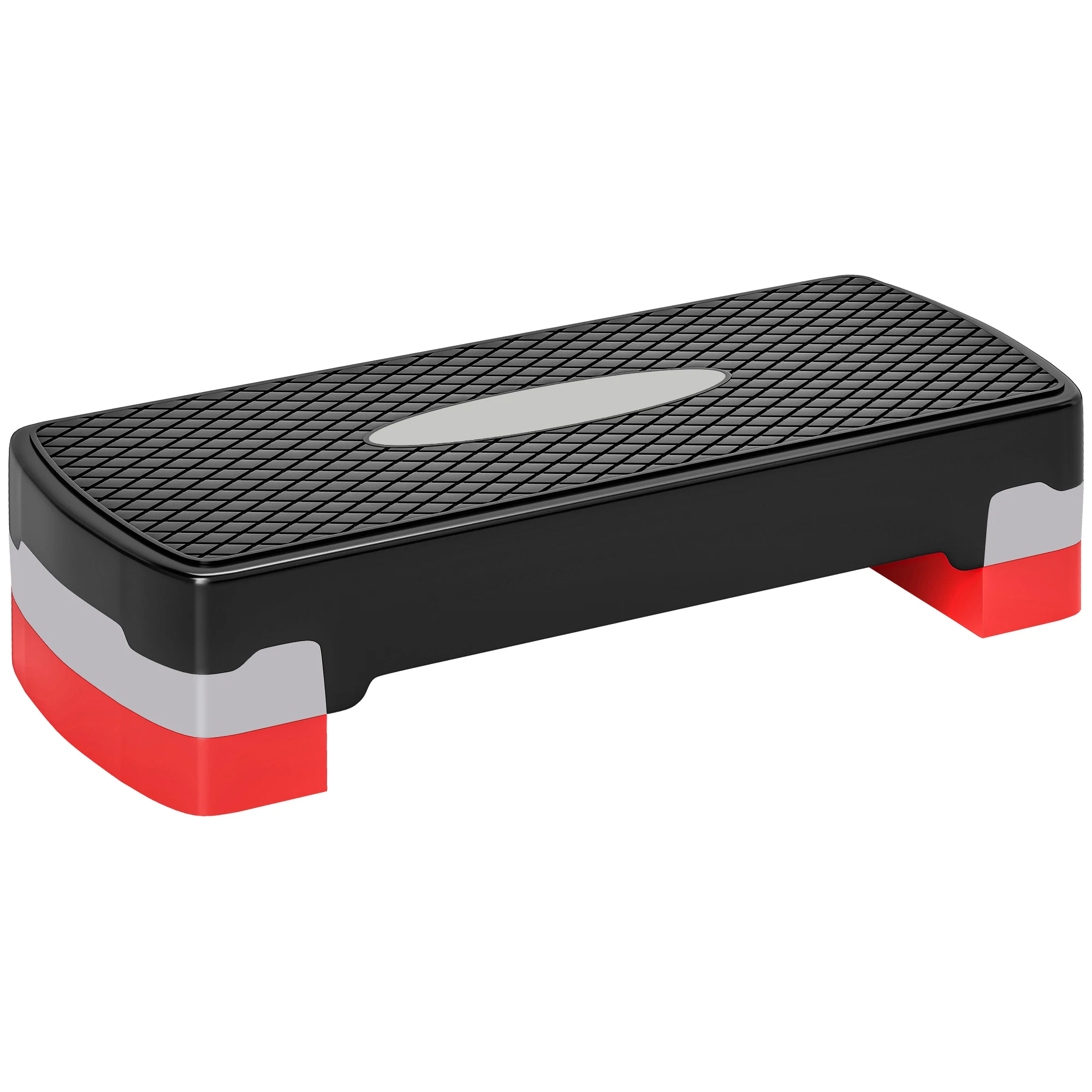 HOMCOM Step para Fitness con Altura Regulable 2 Niveles de 10/15 cm Carga 150 kg