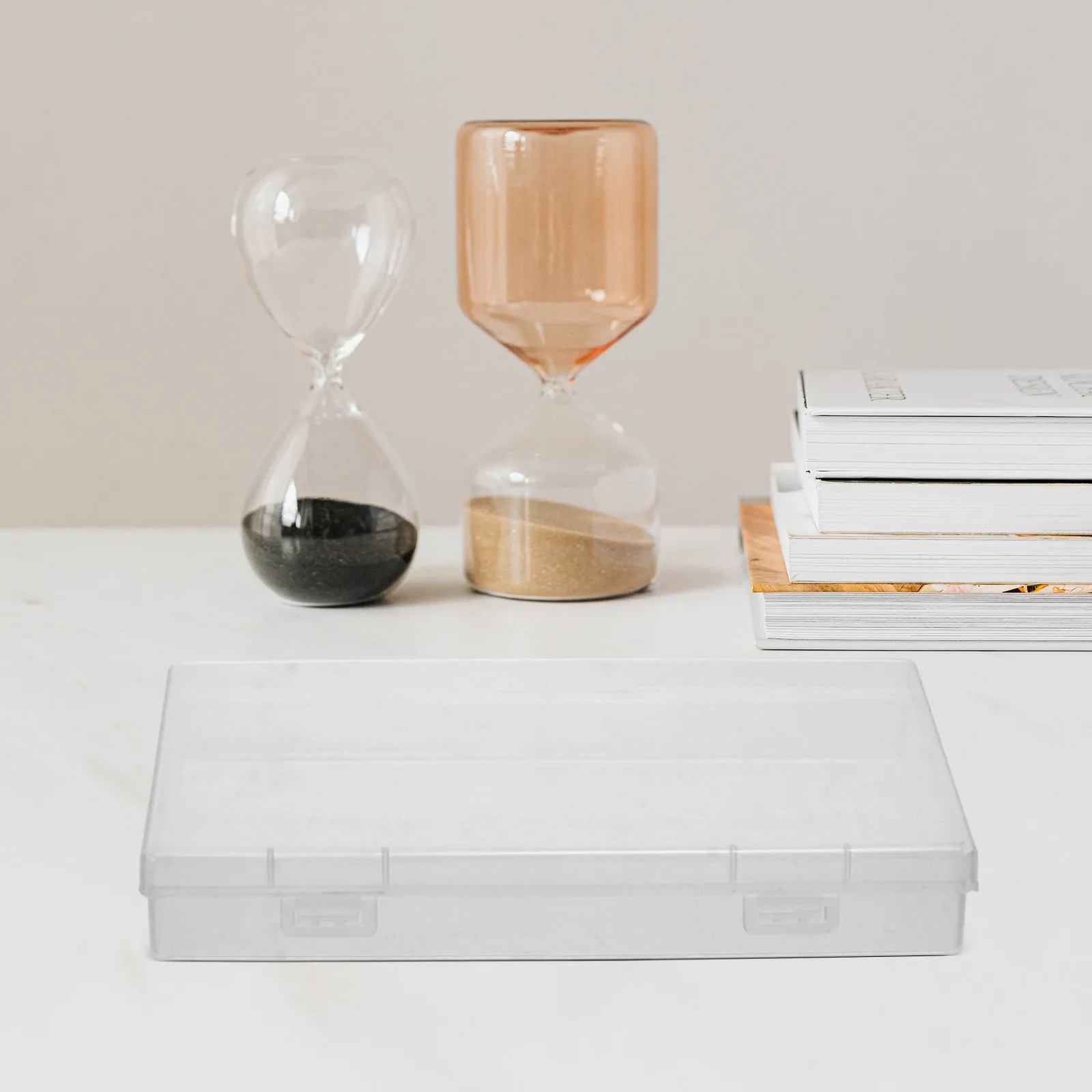 

Plastic Photo Boxes Display Case Storage Containers Postcards Containers Durable Portable ganizing Small Goods