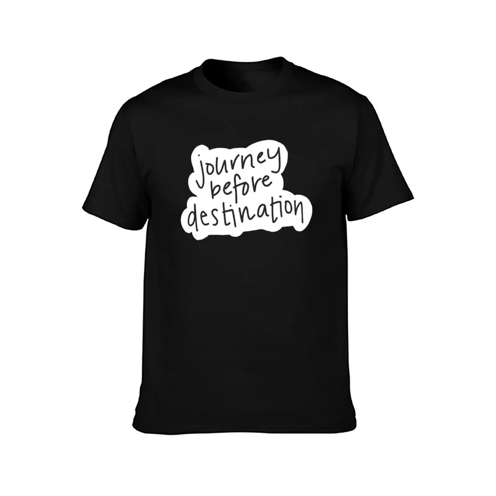 Journey Before Destination T-Shirt, Summer Casual Cotton Tee, Oversized Streetwear Tops, Vintage Graphic Print, Unisex Men Women