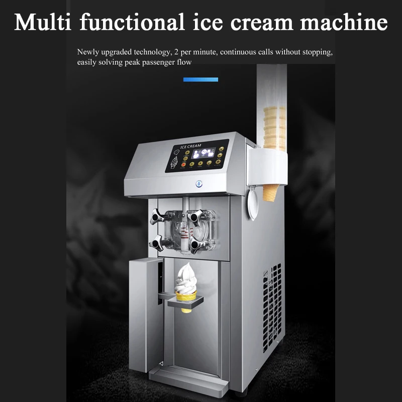 

Electric Ice Cream Making Machine Soft Ice Cream Maker Professional Commercial Desktop Sundae Ice Cream Rolls 220v/110v