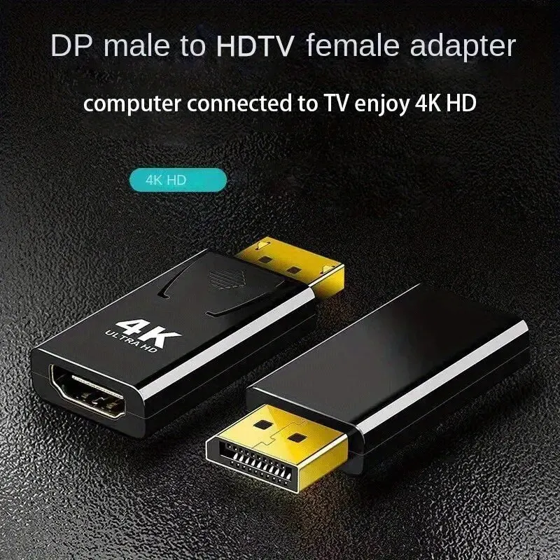 DP To HDTV 4K Connector DisplayPort DP Male to HD Female Adapter Converter Video Audio Plug Switch For Computer TV Laptop