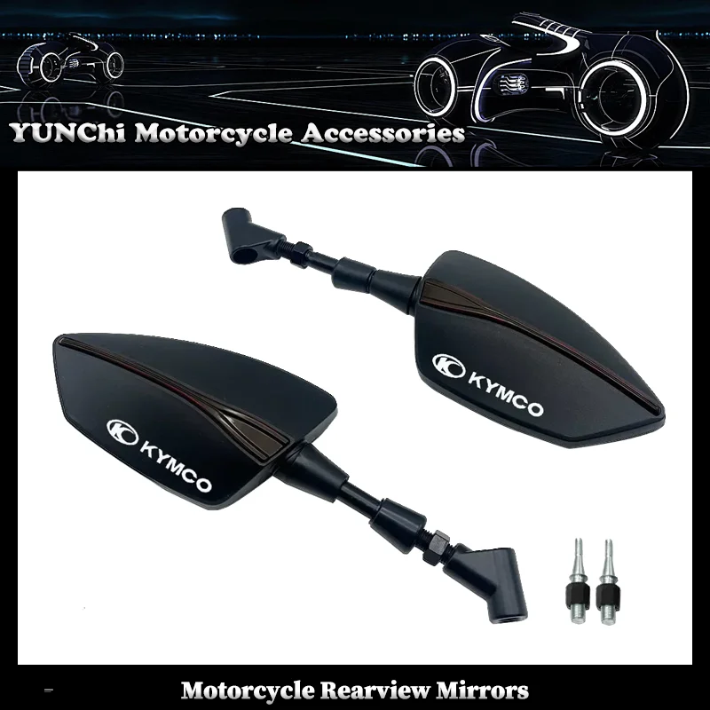 

For KYMCO Xciting 250 300 400 AK550 AK 550 2017-2020 Motorcycle Motorbike CNC Mirror Rearview Rear Side Mirrors