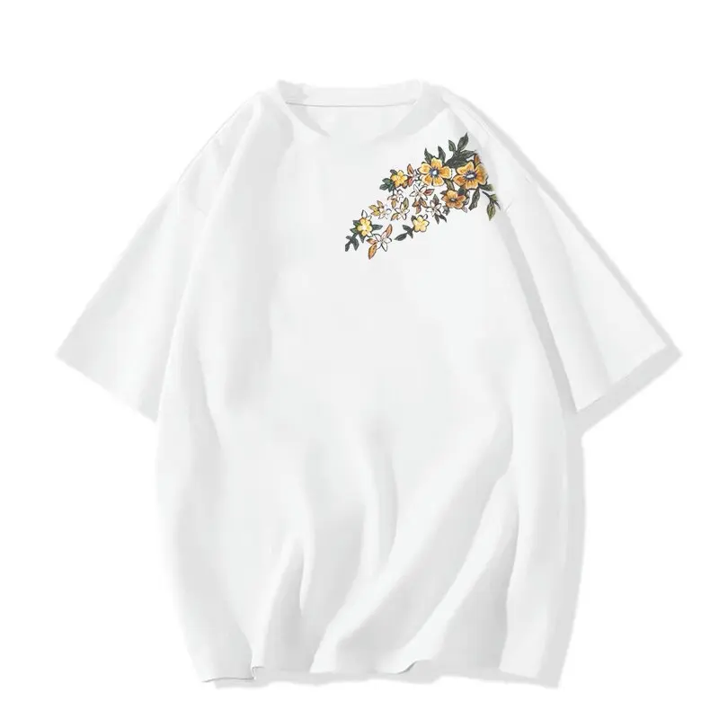 

Summer new Pure Cotton Short-sleeved T-shirt Women's 2025 New Summer American Style Loose Short-sleeved T-shirt Top fashion
