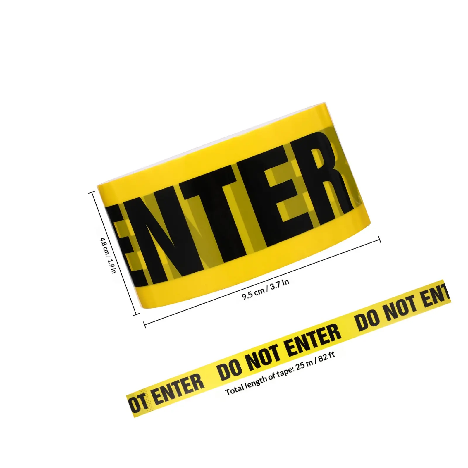 Do Not Enter Safety Tape Heavy Duty Wear-Resistant Waterproof Self Adhesive Sticker PVC Warning Tape for Pipes Floors Walls