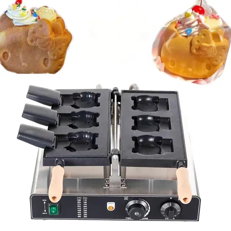 Cat Waffle Maker Machine with  Shape Electric Taiyaki Waffle Maker Ice Cream Taiyaki Machine