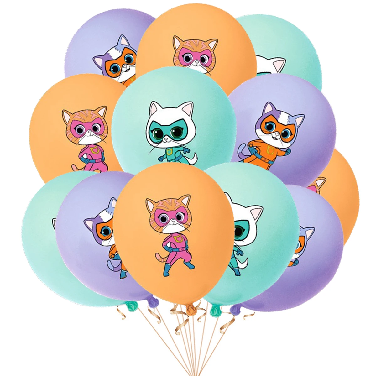 Superkitties Happy Birthday Party Decor Paw Meow Cat Super Kitties Geschirr Tischdecke Teller Tasse Geschenkset Kinderparty-Spielzeug