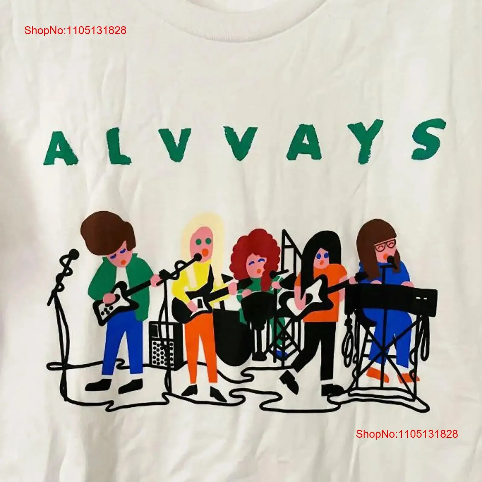 

Alvvays Band Drawing Perform Music Cotton Adult T Shirt vintage Washed Comfortable graphic streetwear Slightly Versatile homme