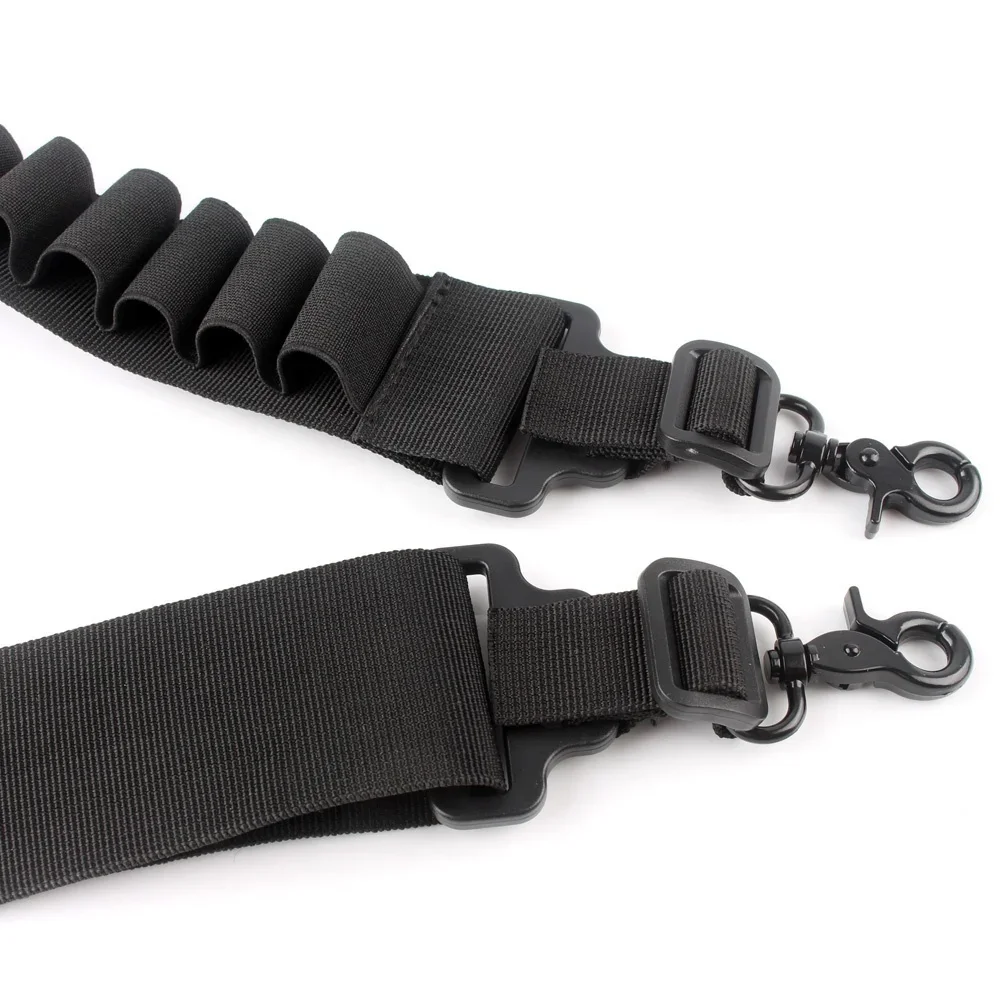 15 Ronde Shell Riem Twee Punt Gun Sling 12 Gauge 12GA Munitie Houder Outdoor Jacht Accessoires Geweer Schouderriem Touw