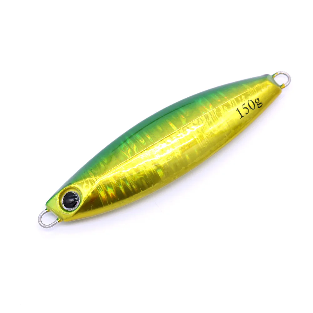 CASTFUN Slow Blatt S 150g 180g Artificial Bait Lure Fishing Lures Saltwater Slow jig Metal jigs Glow Jigging Lure