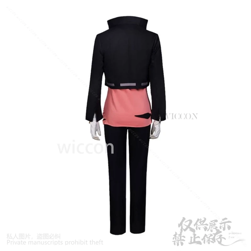 أزياء أنيمي My Heroooo Academia التأثيرية جيرو كيوكا بدلة سترة حمراء صدرية سوداء باروكات لعيد الهالوين وعيد الميلاد حسب الطلب