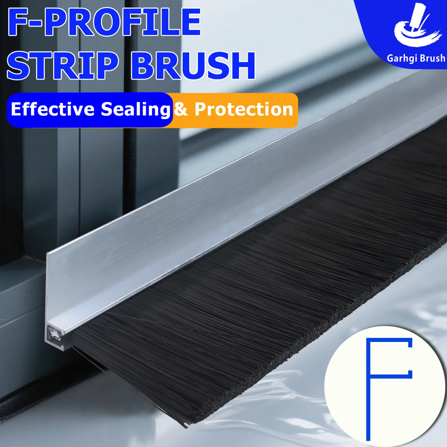 F نوع قطاع ختم فرشاة H حامل نافذة الباب الصناعية الاجتياح الطقس الحظيرة قفص الاتهام ماكينة بتحكم رقمي بالكمبيوتر الضميمة الغبار الضوضاء الحشرات برهان #1