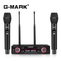 Karaoke Microphone G-MARK EW100 Professional UHF Handheld Mic Fixed Frequency 50M For Home Party Show Wedding
