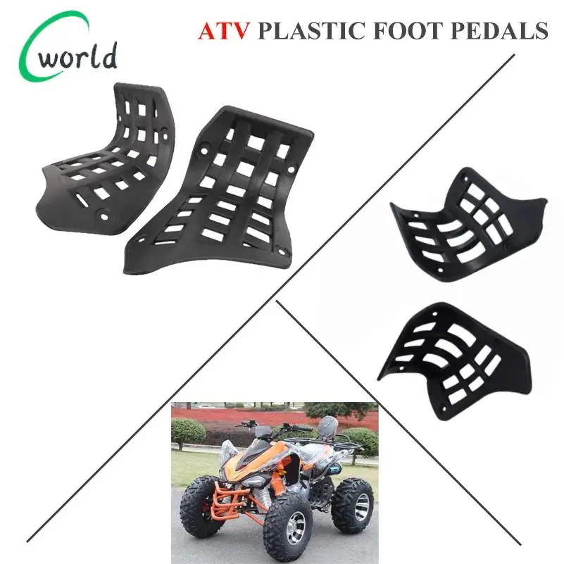 

Left and right plastic pedals 50cc 70cc 90cc 110cc 125cc 140cc 150cc 160cc 200cc engine ATV kart four pit off-road bike
