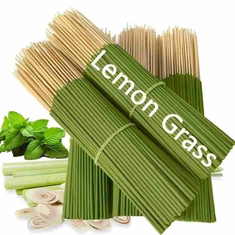 Lemongrass Fragrance Sticks 80/160Pcs Natural Non-Irritating Scent for Bathroom Air Freshening Mind Relaxation