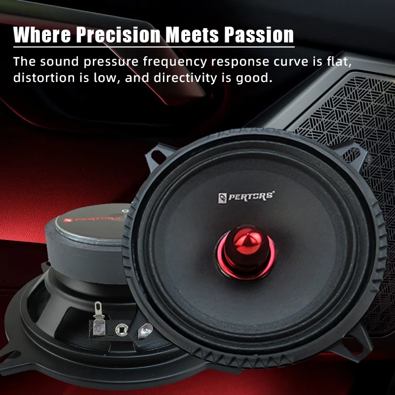1 Pair 5-Inch Mid-Range Speakers (2X500W) Car Door Speaker Surround Sound Systems Music Players High-Fidelity Audio Speaker
