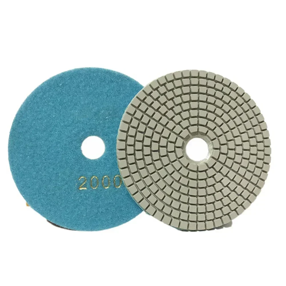 Imagem -05 - Polegada 125 mm Molhado Seco Diamante Almofada de Polimento Discos de Moagem Flexíveis para Granito Pedra Mármore Polimento Piso Concreto 5