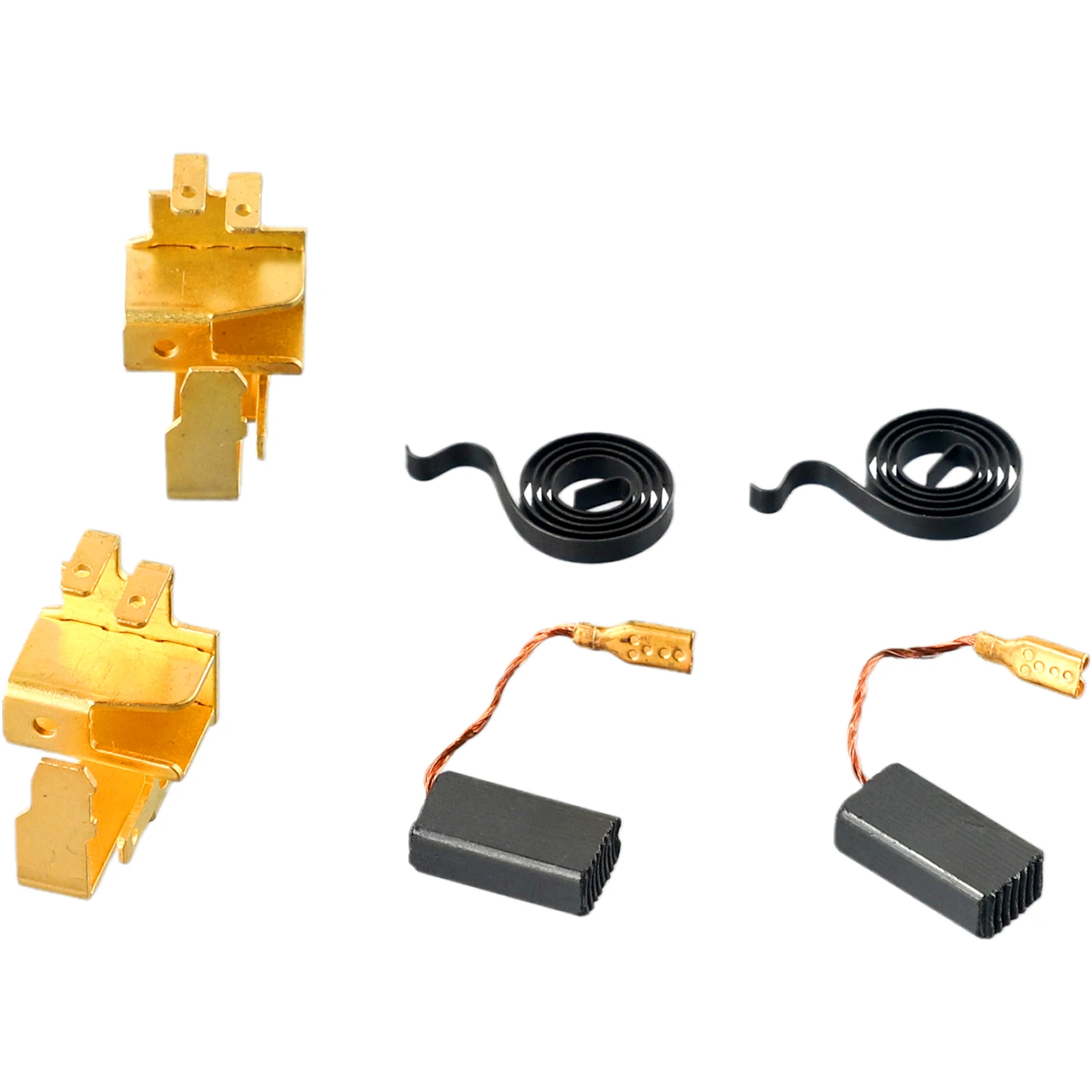 6Pcs Angle Grinder Parts Carbon Brush W Spring W Holder Set For Bosch GWS6-100 Electric Motor Spare Parts Power Tools Accessory