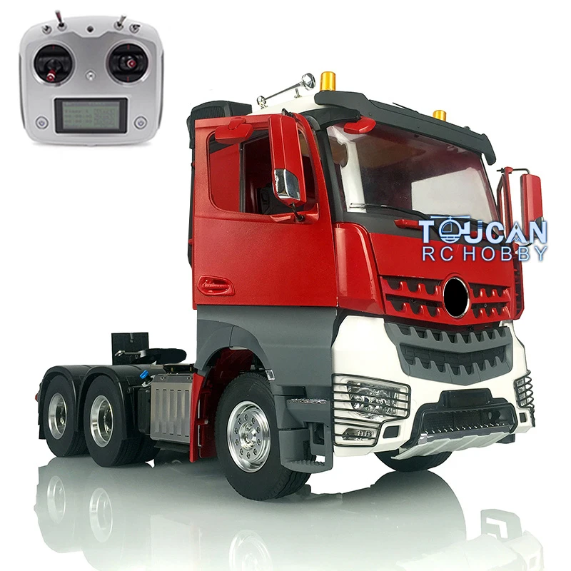 1/14 LESU RC Tractor Truck Metal Chassis 6*6 DIY Cabin Light Sound ESC Radio Controller Motor Servo Toolbox Model THZH0818