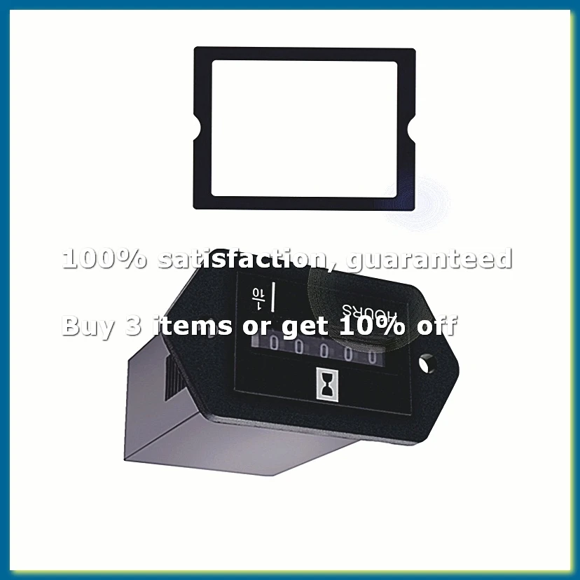 Mechanical Hour Meter DC10V-80V Hourmeter for Engine Generator Boat Automobiles Motorcross Motor Truck Tractor