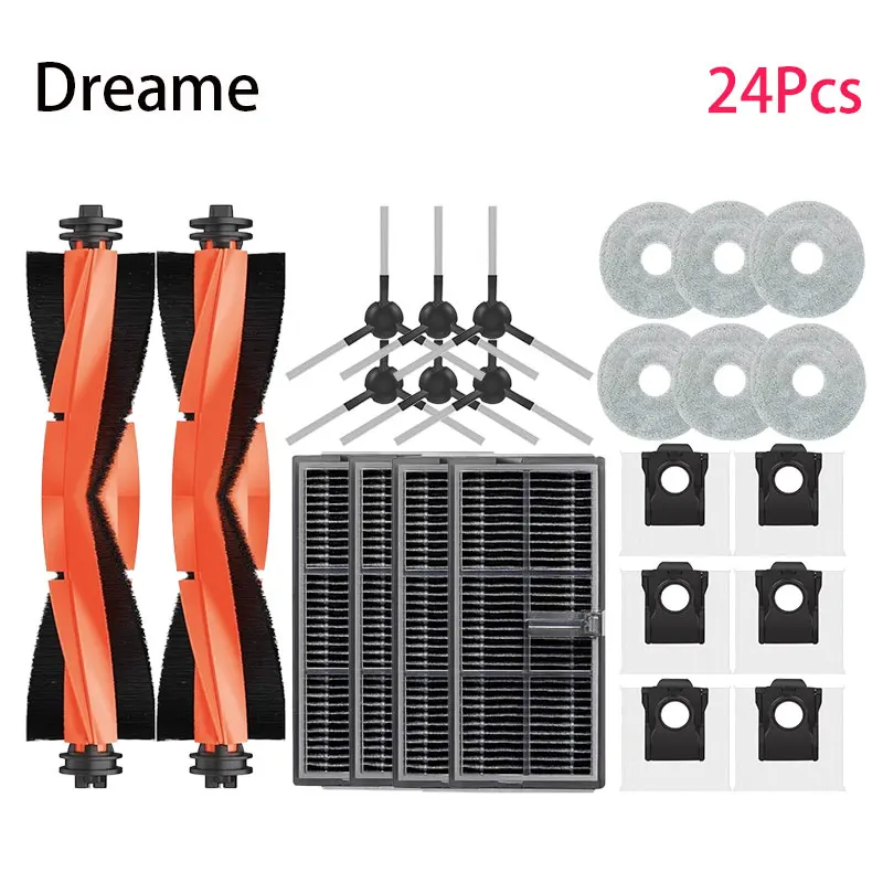 Per Dreame L10S Pro Ultra Heat, X30 Ultra, X30 Pro Plus Pezzi di ricambio Accessori Spazzola Filtro Mop Sacchetti per la polvere in tessuto