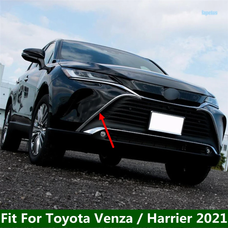 

Chrome Front Center Mesh Grill Grille Cover Decor Strips Trim Exterior Accessories Fit For Toyota Venza / Harrier 2021 - 2023