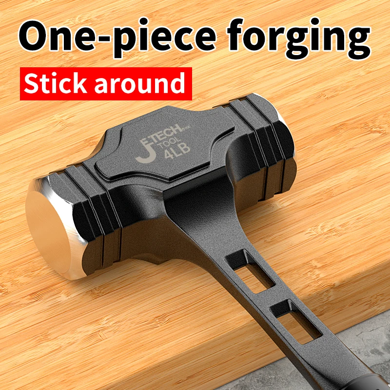 High Carbon Steel Octagonal Hammer Construction Site Professional Bush Hammer Anti-slip Handle Industrial Grade Hand Tools