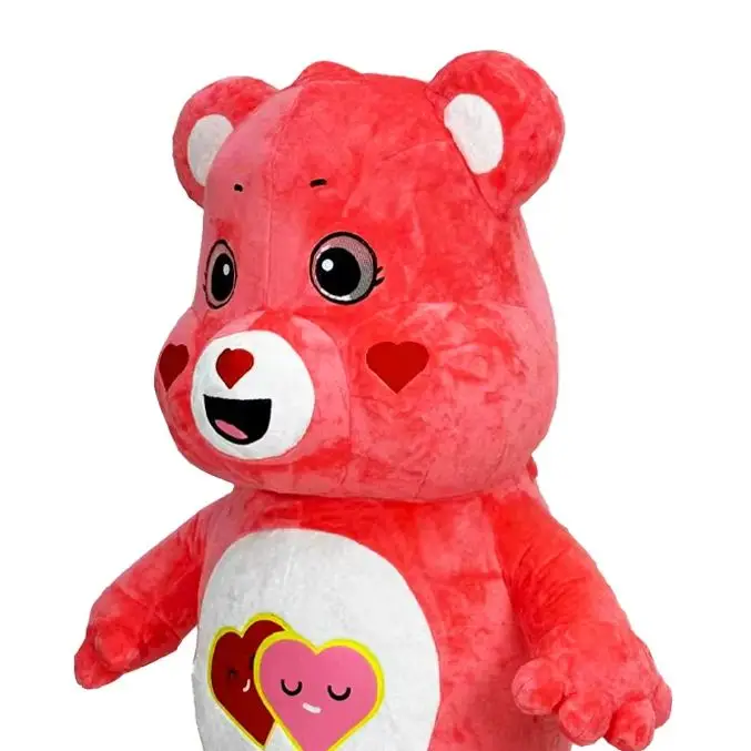 

Red Love Bear Inflatable Mascot Costume Adult Cosplay Plush Character for Birthday Halloween Party Event No Battery