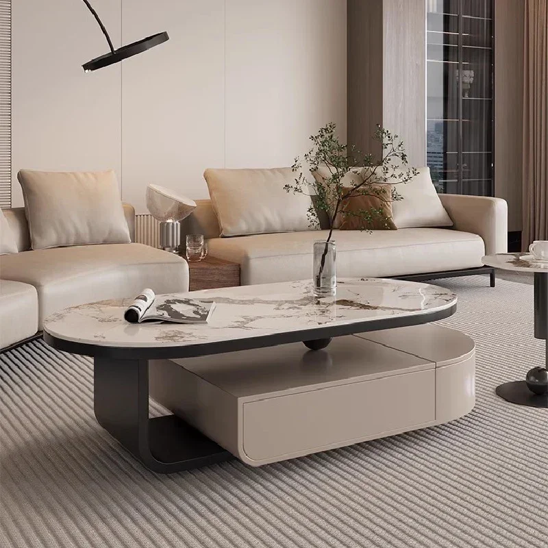 

Living Room Coffee Table Minimalist Design Metal Nordic Luxury Floor Console Center Table Modern Tavolino Da Salotto Furniture