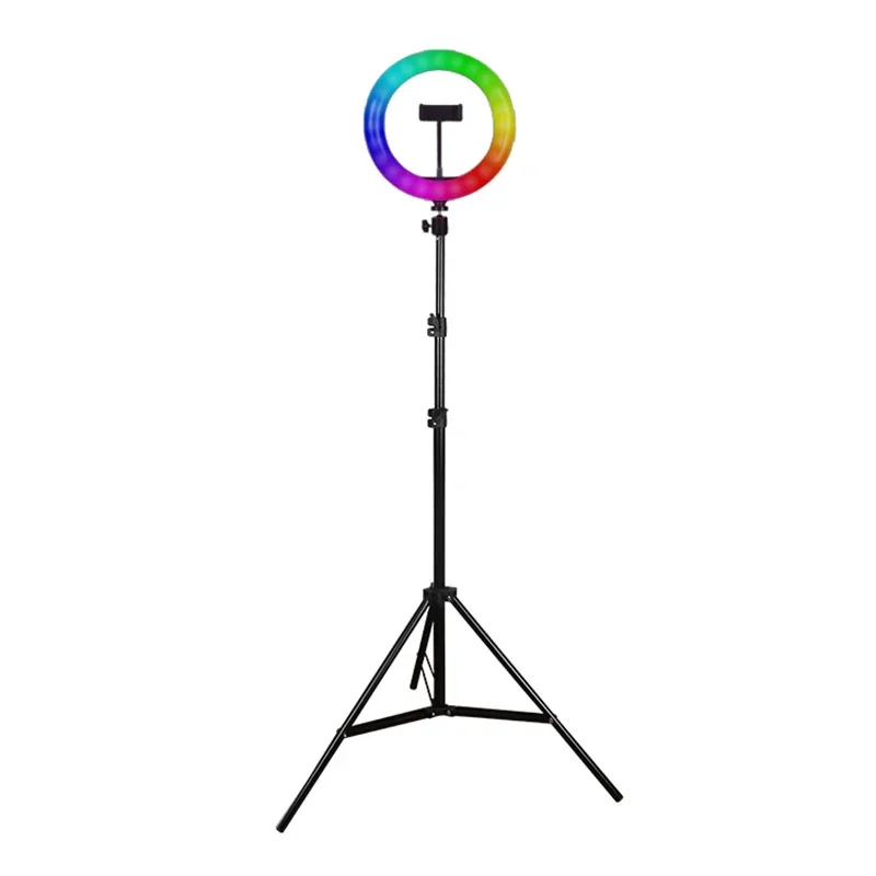 26cm-1 RGB 10 Zoll Licht Großhandel großen Kreis tragbar mit Telefon halter LED Selfie Füll ring Licht