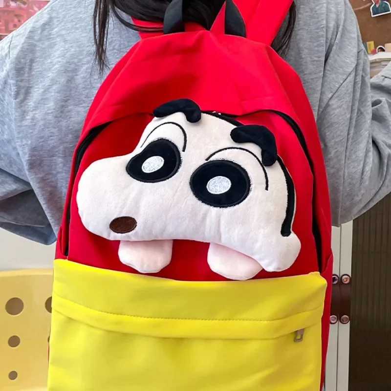 Bandai nuevo lindo crayón niño Shin c-chan mochila dibujos animados crayón niño Shin c-chan gran capacidad chica bolso escolar desplazamientos