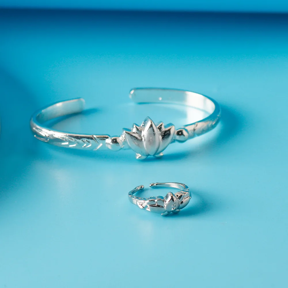 Anime Cosplay Frieren At The Funeral Ring bracelet Himmel Stark Fern Adjustable Finger Rings bangle eternal love Couple Jewelry image 3