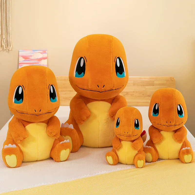 Pokemon Charmander Plush Toy 35-65cm Large Kawaii Stuffed Anime Soft Sofa Sleeping Pillow Cute Cotton Doll Kid Boy Birthday Gift