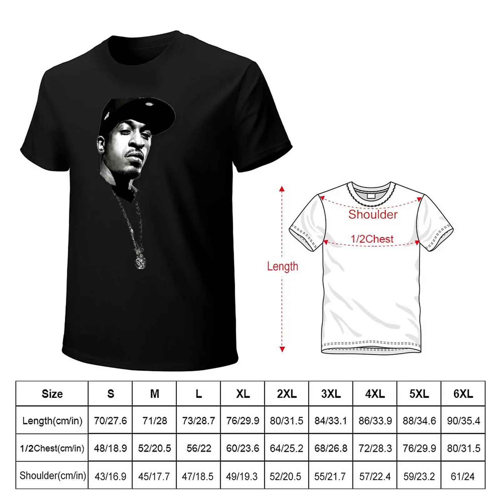 The GOD Rakim T-Shirt shirts graphic quick-drying street wear anime T-shirts for men cotton