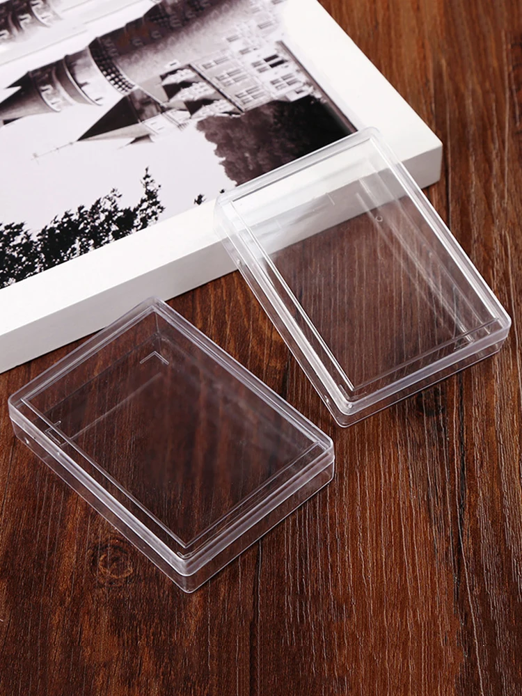 Transparent Kunststoff Boxen Spielkarten Container Lagerung Fall Poker Karte Box