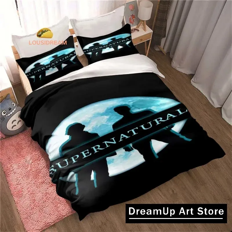 Fantasy S-Supernatural Sheets Quilt Covers Bedding Dormitory Sheets Three-piece Bedding Set Three-piece Soft Warm Bedding Set