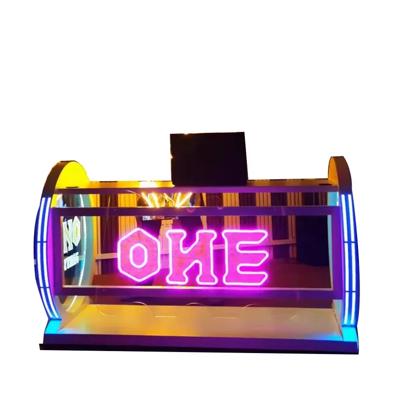 Bar DJ table DJing table KTV party box acrylic led luminous concert butterfly beater table customization