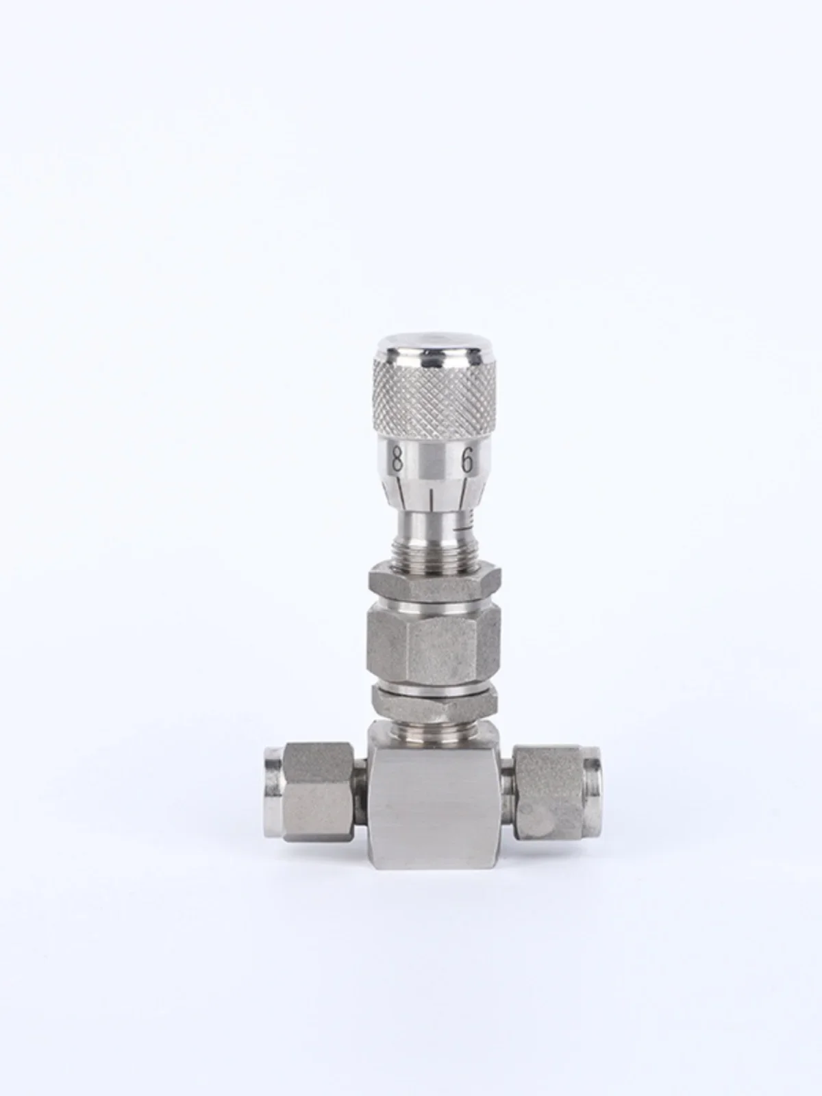 

Sleeve Type Micro Regulating Needle Valve Air Liquid Direct Connect Stainless Steel 304 PN32 WL91H-320P Flow Control Valve 32MPA