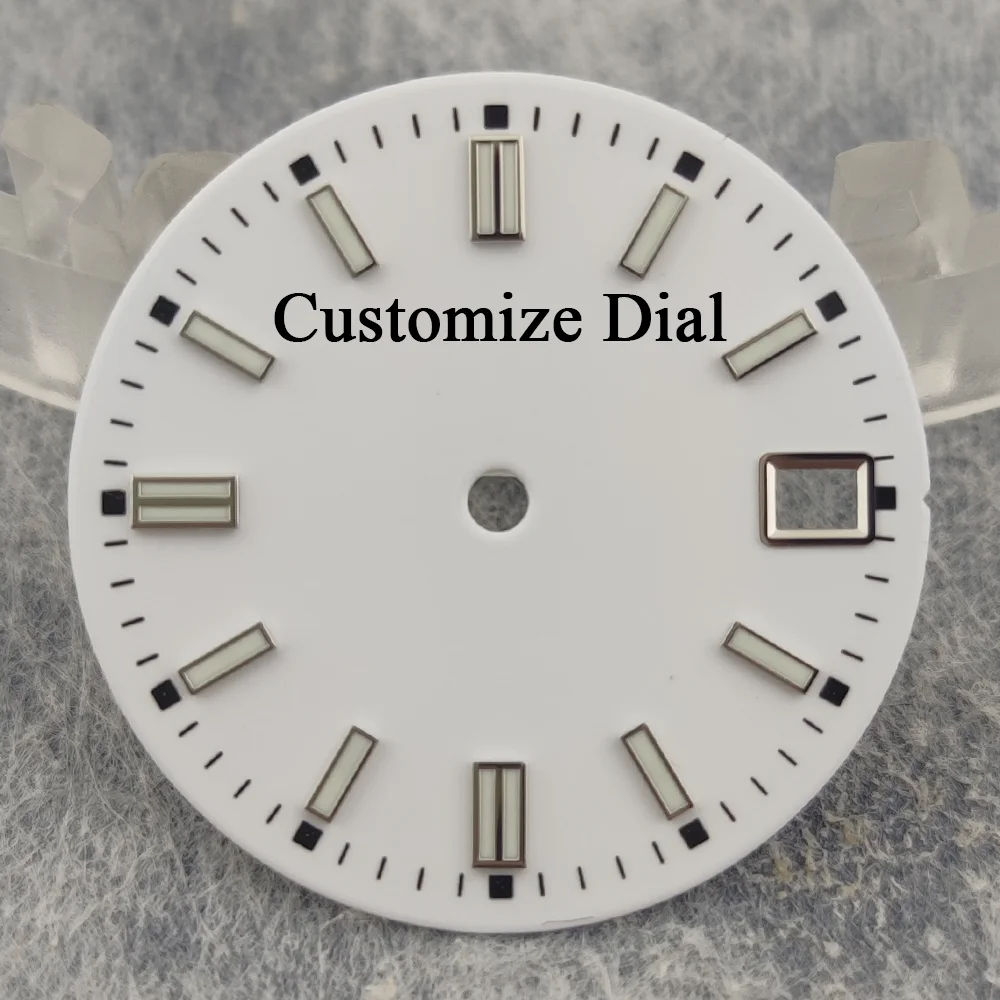 

NH35 dial 28.5mm Custom logo/pattern/photo printing sunray pattern sterile watch face suitable for NH series movement
