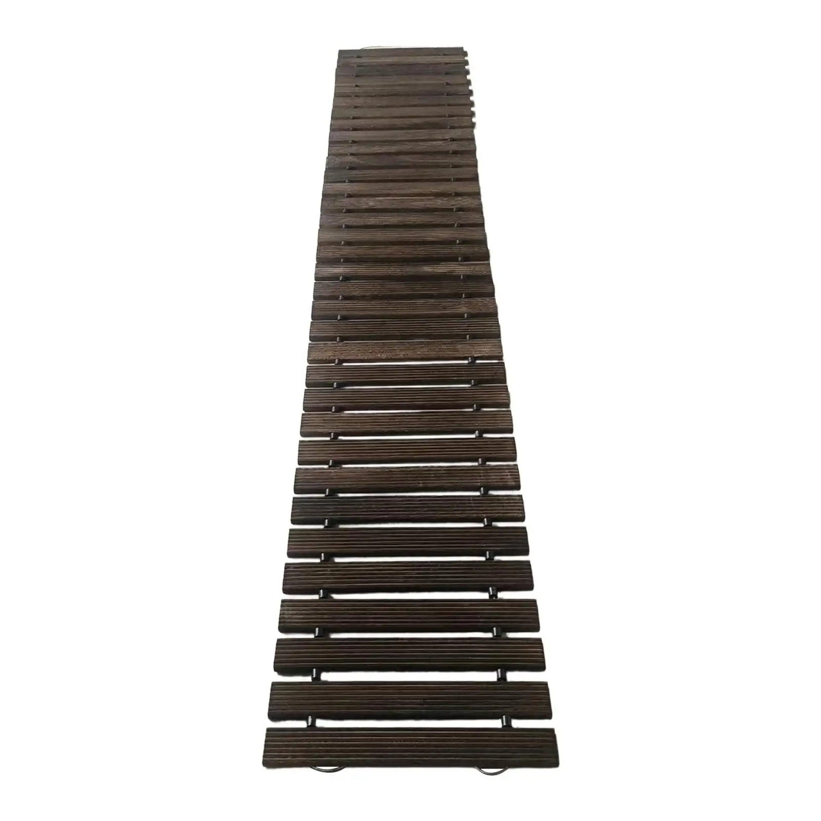 

Wood Garden Pathway Straight Pathway Roll Out Width 44.4cm Outside 1.82M Boardwalk for Lawn Wedding Porch Party Activities