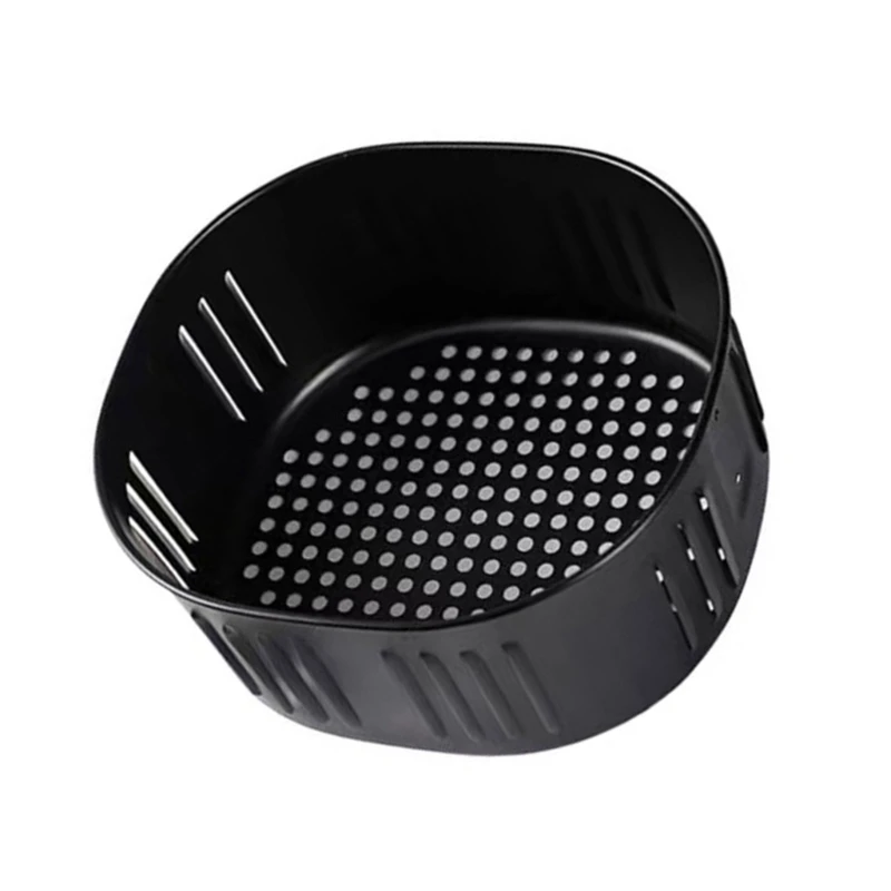 Air Fryer Pads Metal Air Fryer Tray Metal Baking Liners Metal Material Removable Inner Basket Suitable for Air Fryers 918D