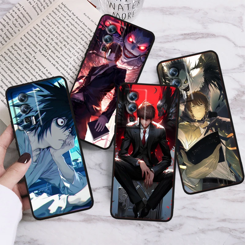 D-Death Note Cool Art For Xiaomi Redmi 9A 9C 9AT 10C 9 9T 10 12C 13C A3 12 K60 A1 K50 K40 5G Black Soft Phone Case