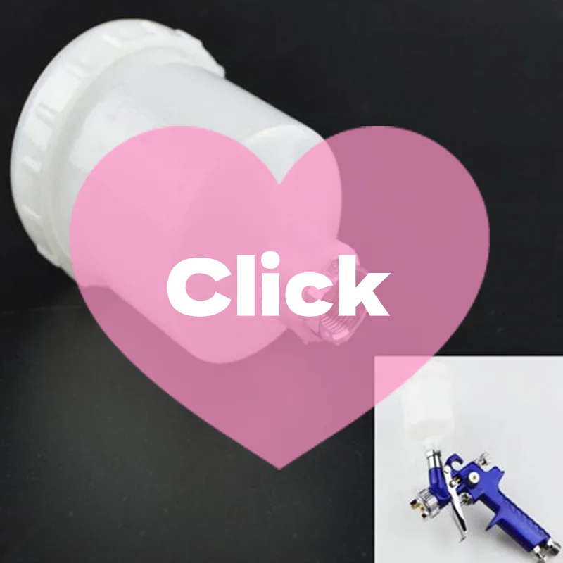 Plastic Spray Paint Cup Sprayer Cup Spray Gun Parts 125ml 250ml 600ml