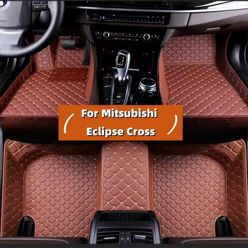 Custom Anti-slip Car Floor Mats For Mitsubishi Eclipse Cross 2017 2018 2019 2020 2021-2023 Auto Carpets Foot Coche Accessories